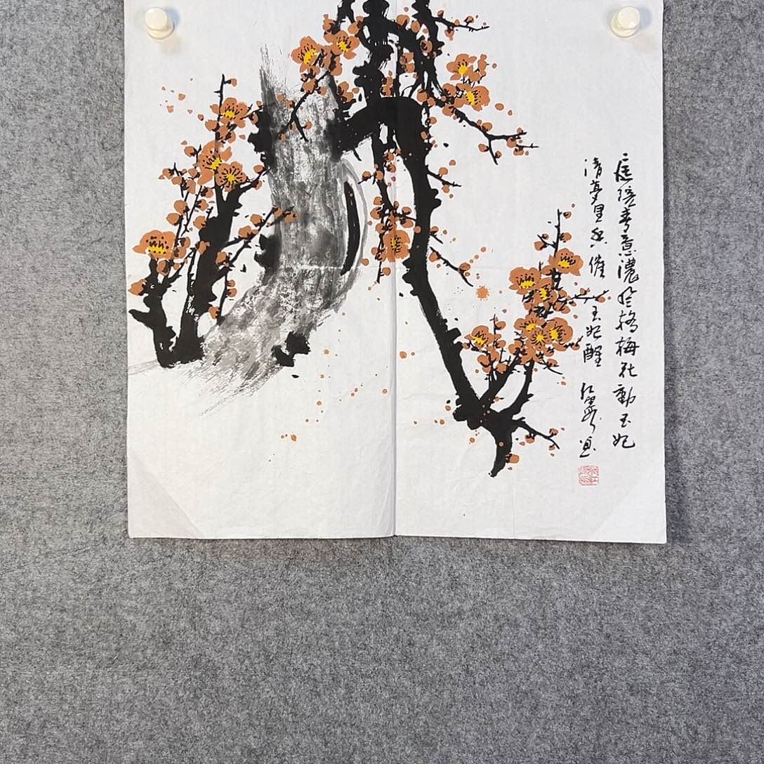国画494 花鸟在此处飞翔也不太
