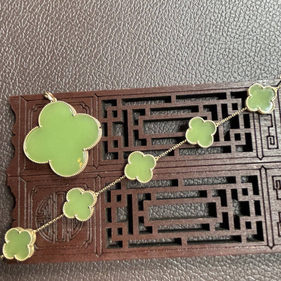 析木河磨玉手链坠
