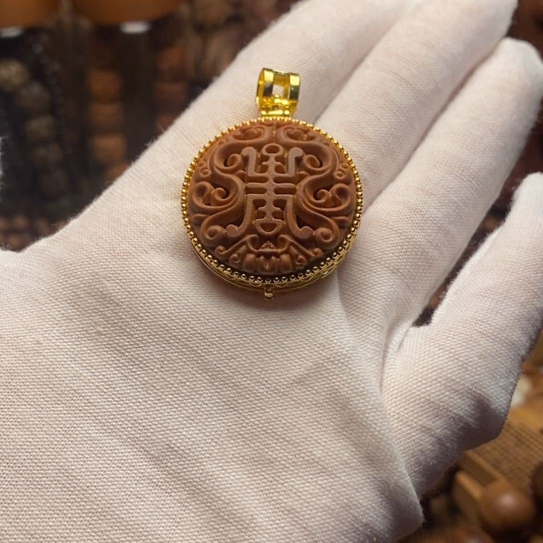 檀香木吊坠努****手串挂件