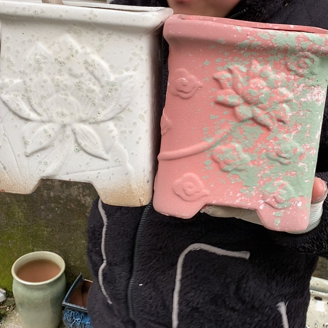 紫砂花盆正品口16高19