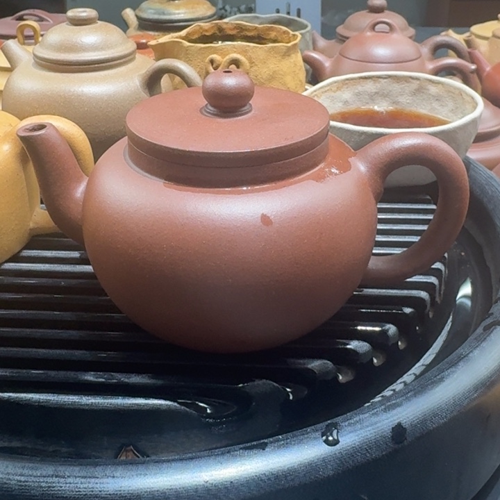 紫砂茶壶底槽清平盖230