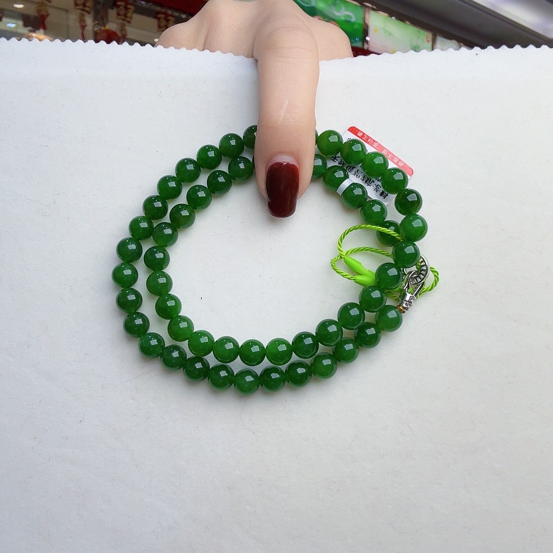 和田玉（碧玉）颈饰未镶嵌?****?