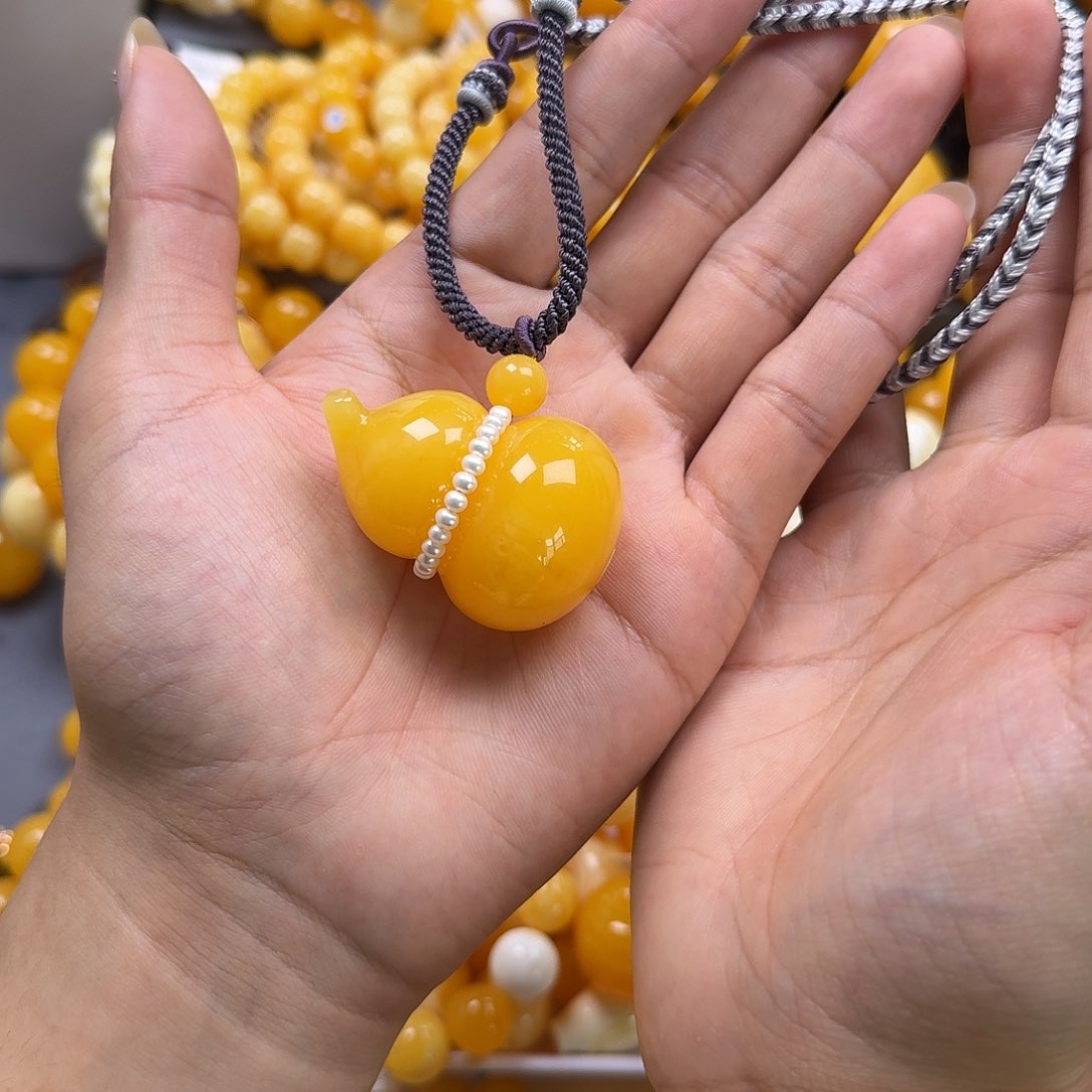 未镶嵌琥珀珠宝奇石葫芦