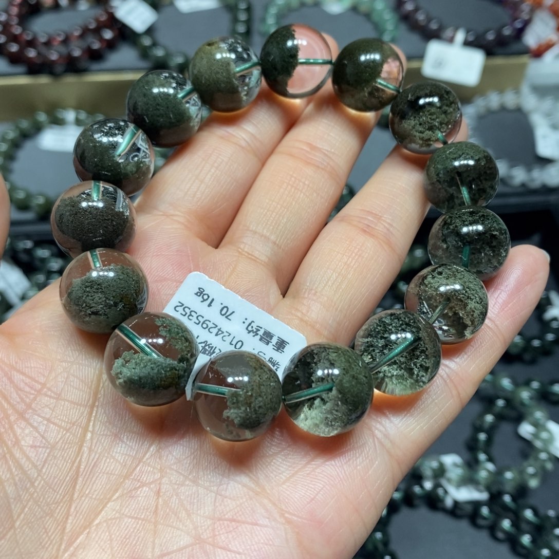 水晶手链未镶嵌兰**师绿幽灵