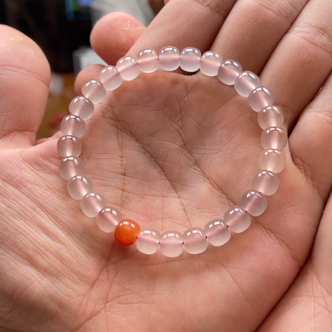 玛瑙/玉髓单圈未镶嵌7mm➕老型荔枝冻