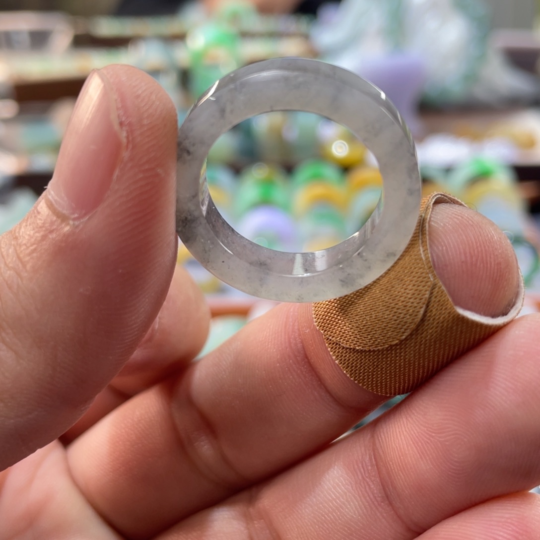 定制翡翠未镶嵌圈口20-21