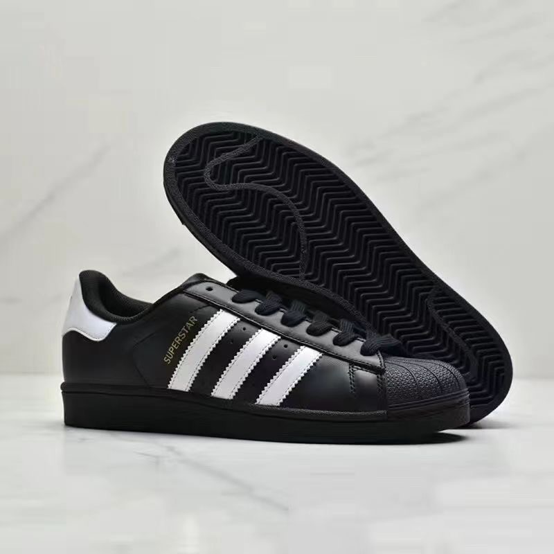 2025夏季新款贝壳头三条系列高端品质透气防滑头层皮板鞋男女校园