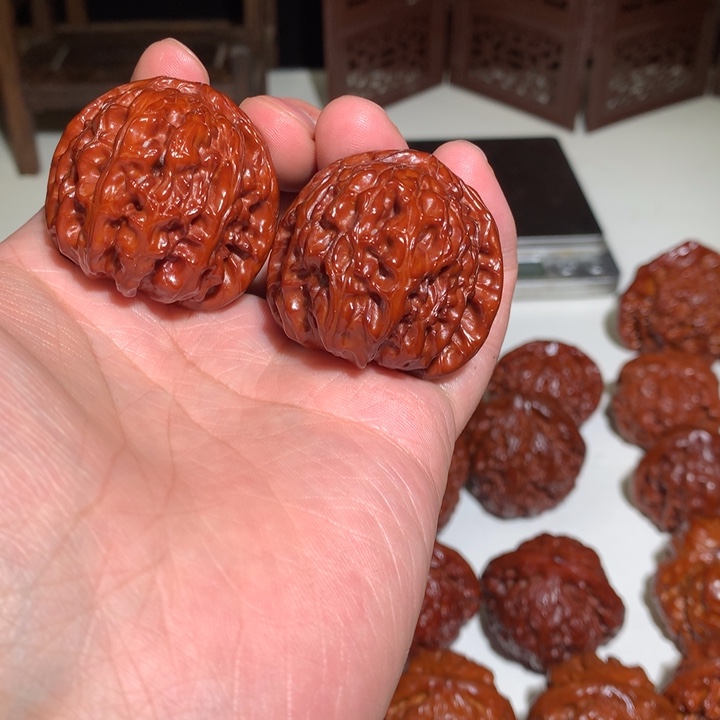 文玩核桃把件午**辰白狮子13