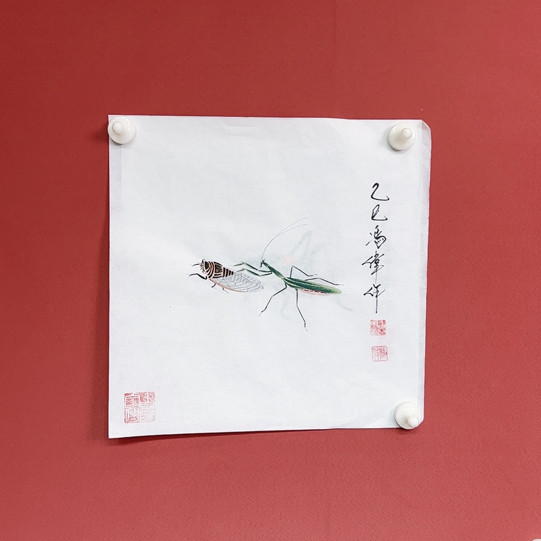 国画冯伟老师亲笔手绘国画作品慧