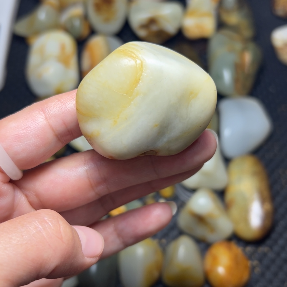 和田玉未镶嵌耳饰45