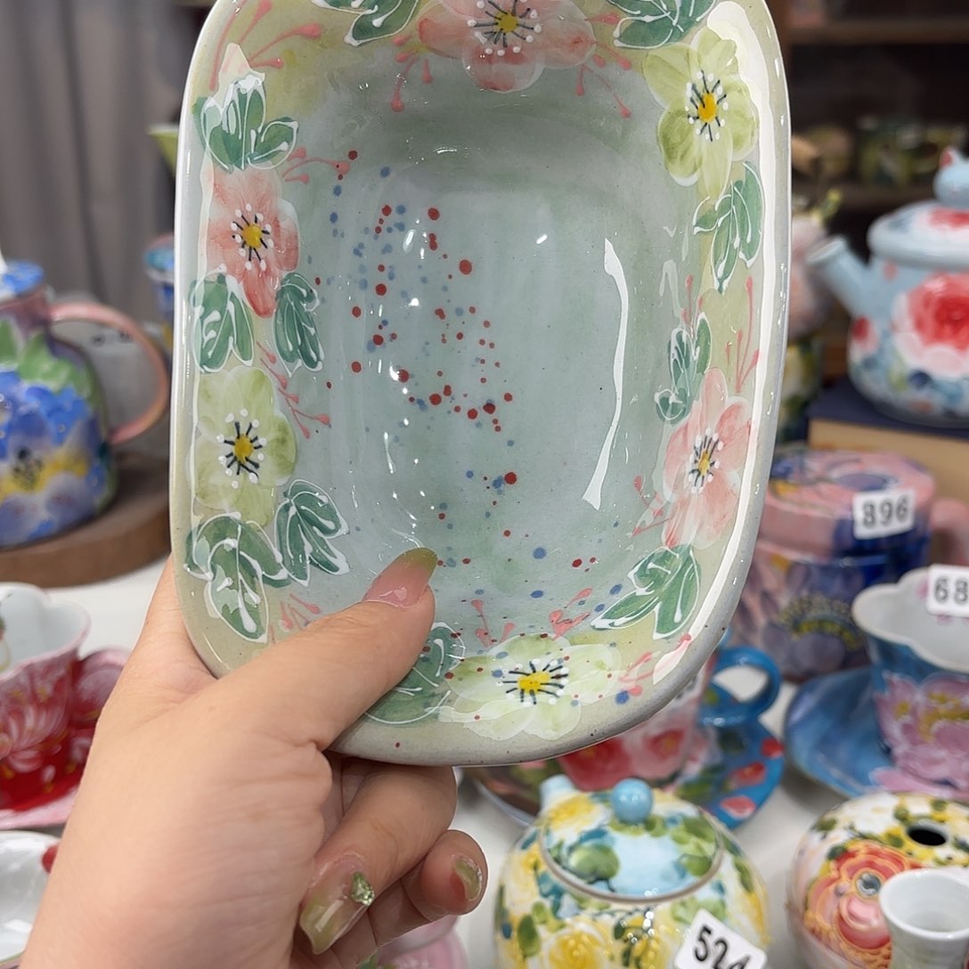 瓷片景德镇手绘高温釉下彩陶瓷茶具
