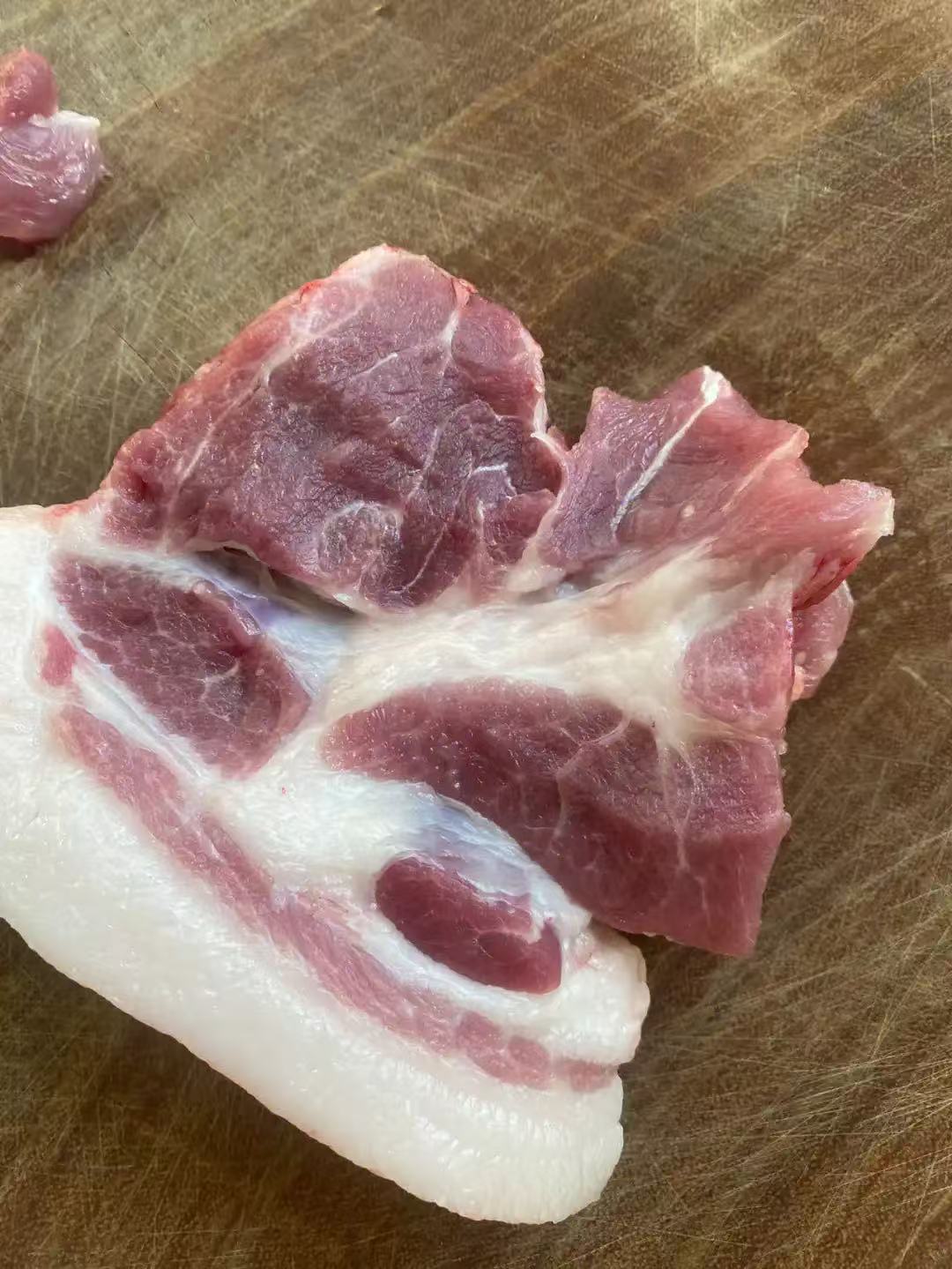 （京东冷链）农家散养粮食土猪  梅花肉