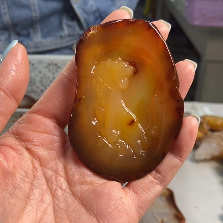 玛瑙/玉髓吊坠(不含链)未镶嵌