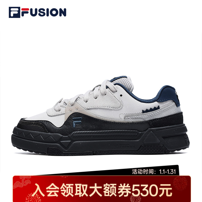 FILA斐乐女鞋 时尚百搭美式复古潮流运动秋款BANK板鞋T12W232202F