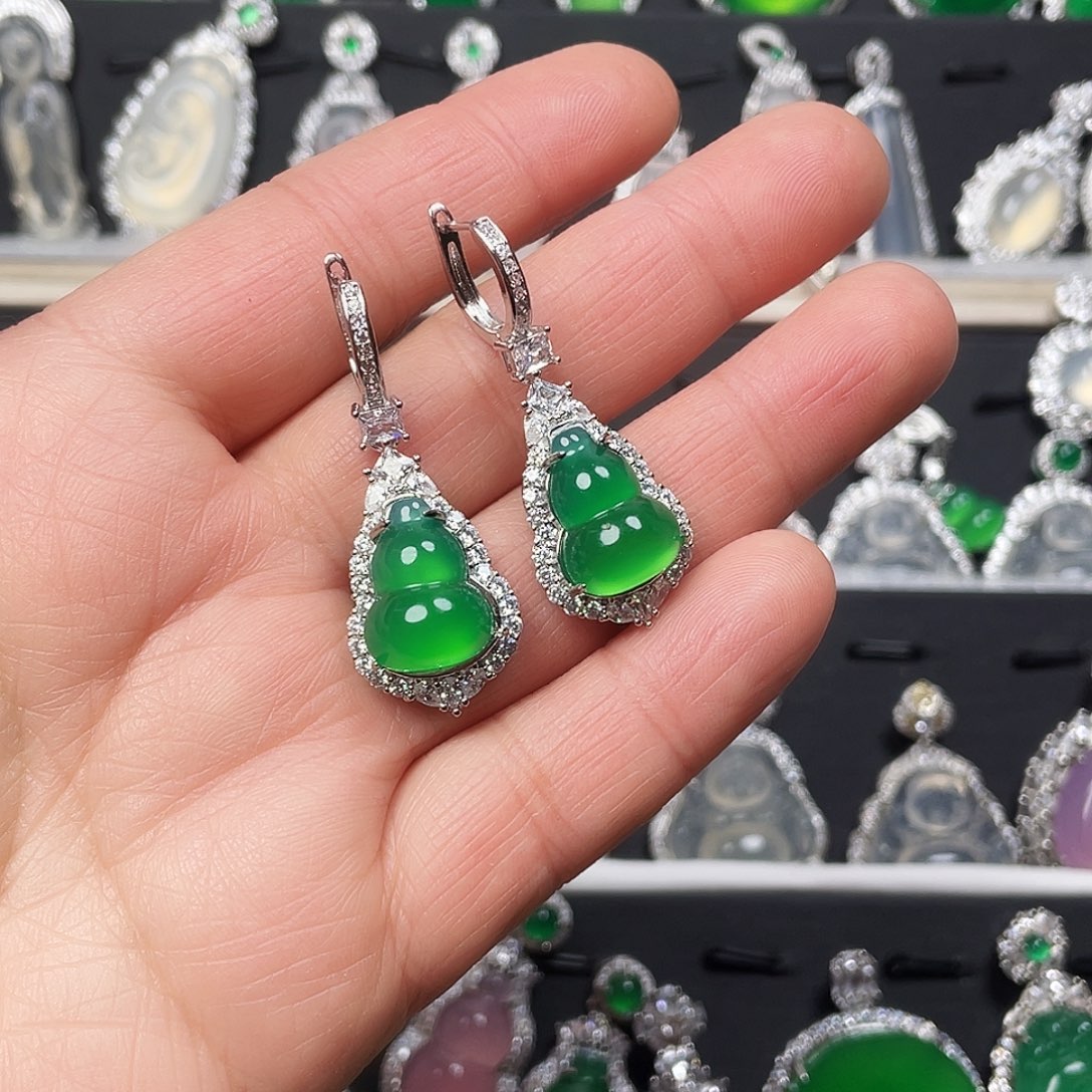 玛瑙/玉髓耳钉合金