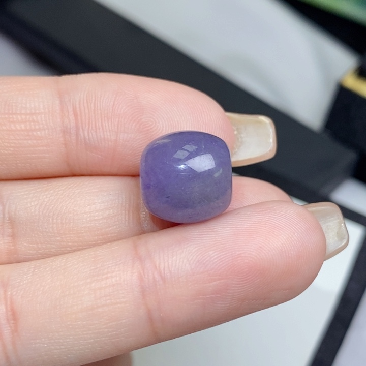 翡翠未镶嵌颈饰妖紫桶珠