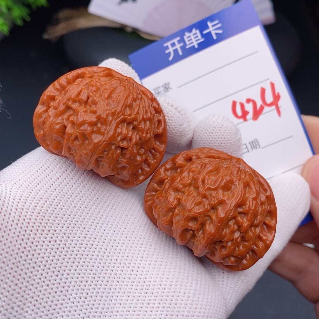 文玩核桃把件42白狮子424