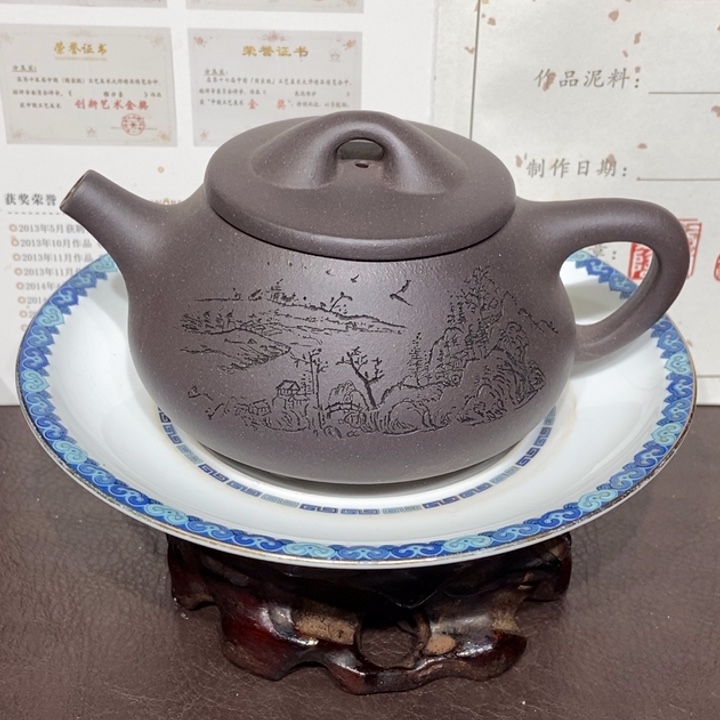 紫砂茶壶天青260容量