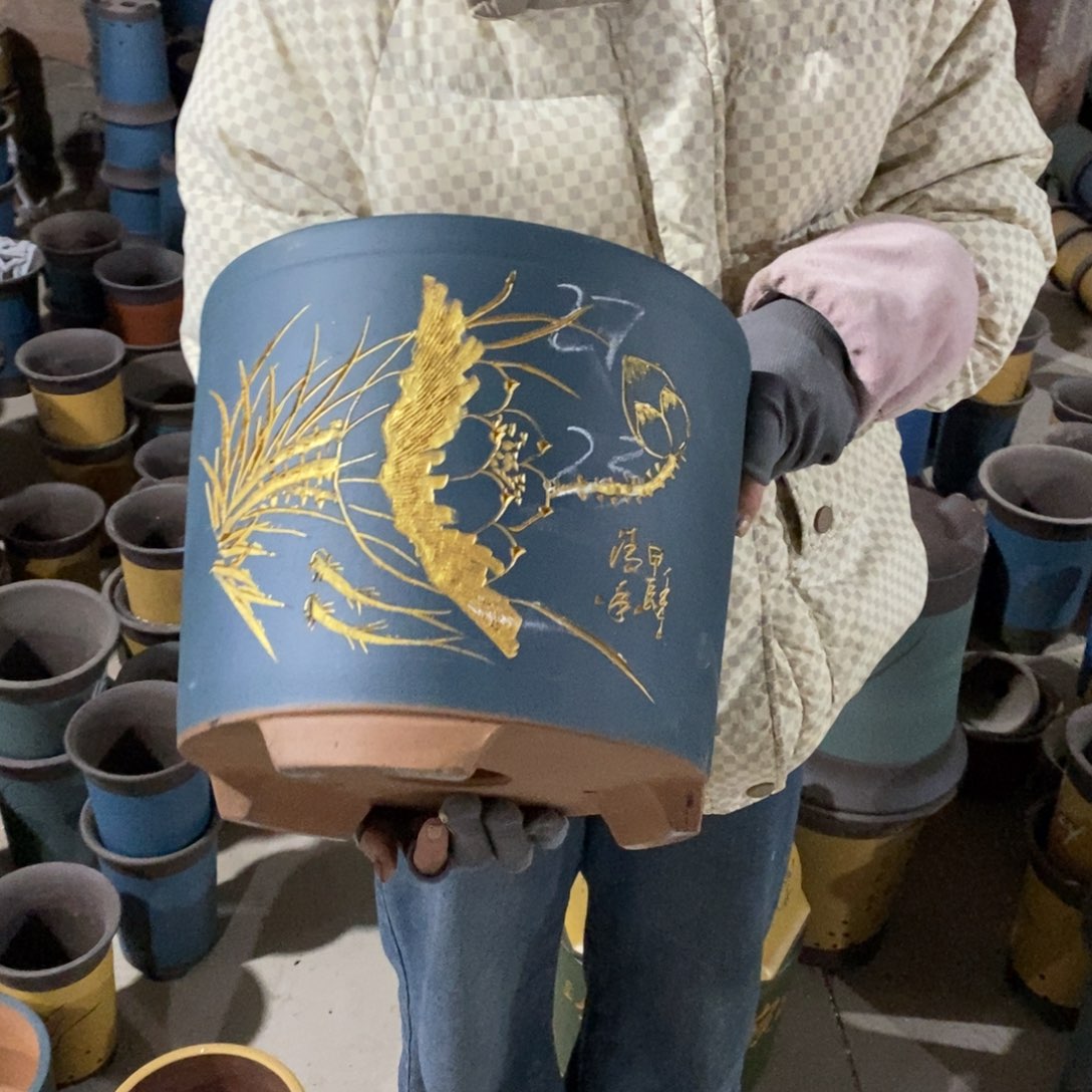紫砂花盆紫砂花盆