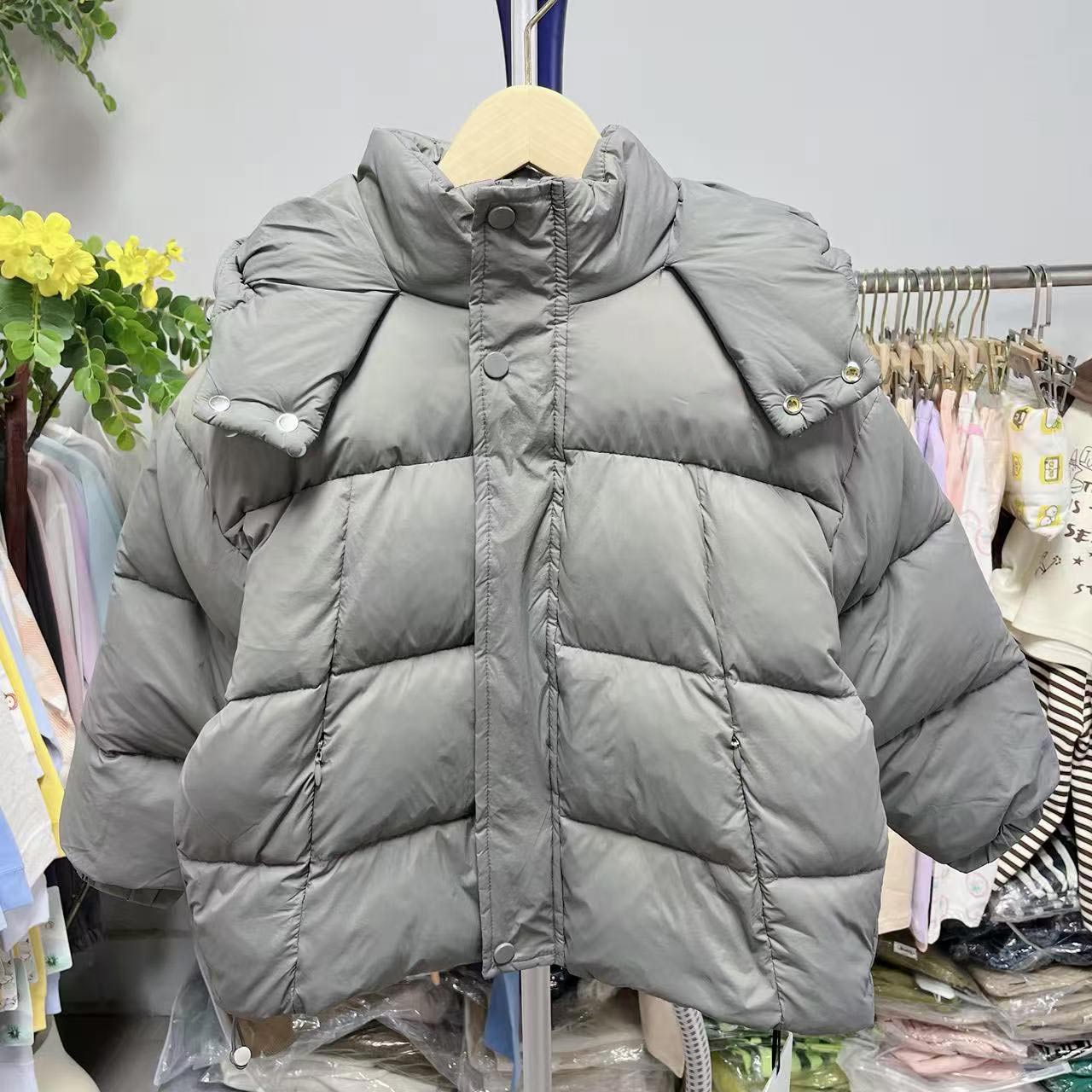 儿童冬季新款棉衣男童加厚连帽时尚外套 92110【110-150】