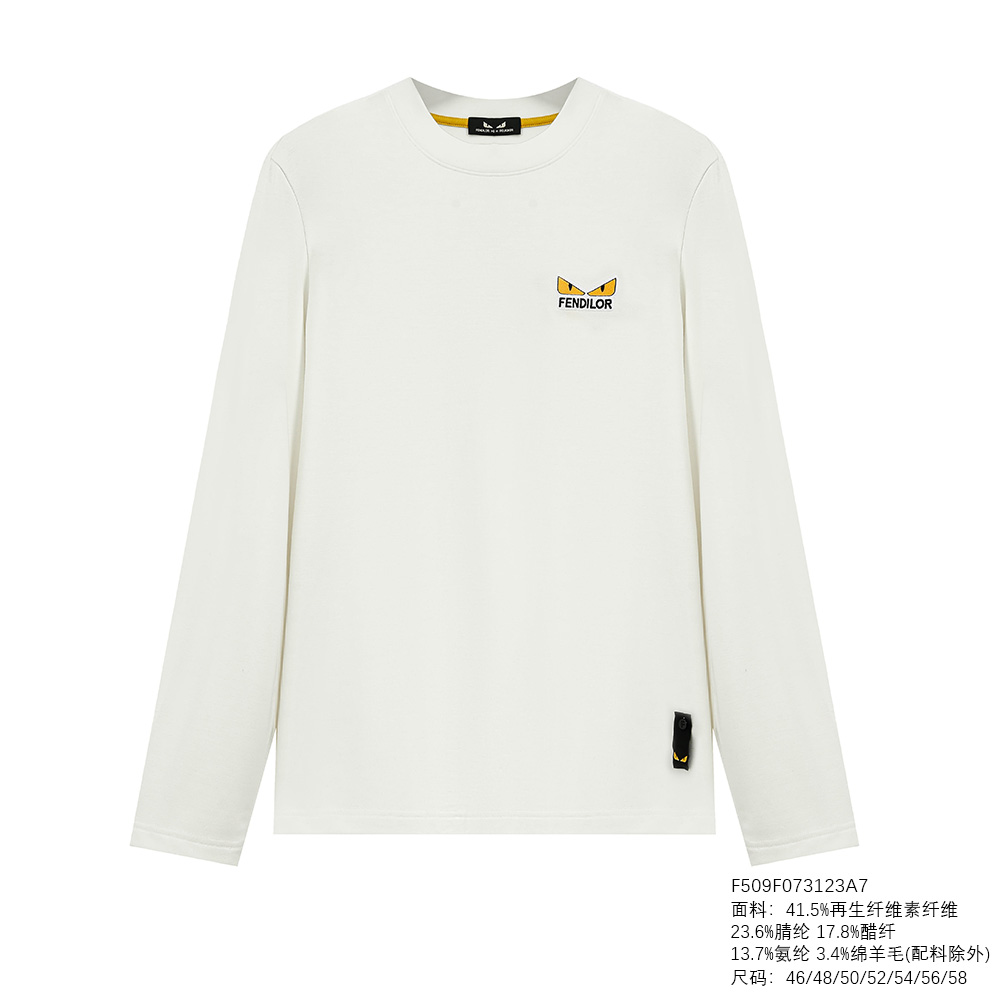 FENDILOR小怪兽25年春秋款男士长袖T恤 F509F073123A 