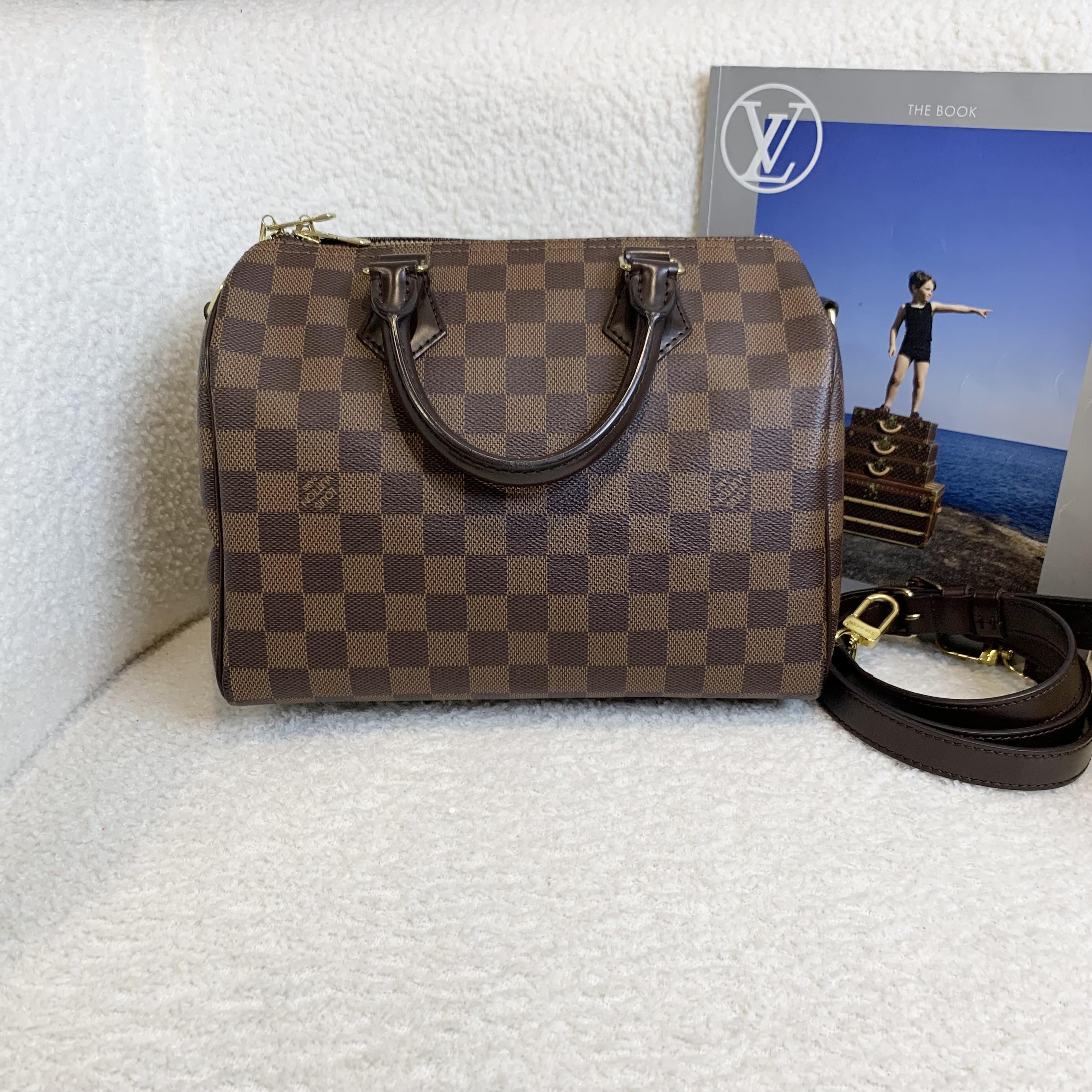 95新 LouisVuitton/路易威登 壹臻/ 棋盘格speedy25包 86505077