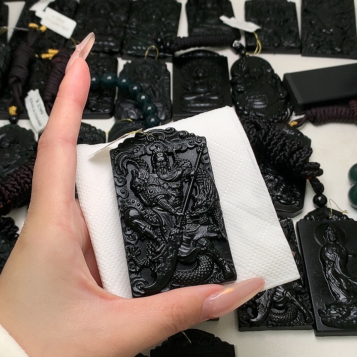 天然a货钢琴黑挂件