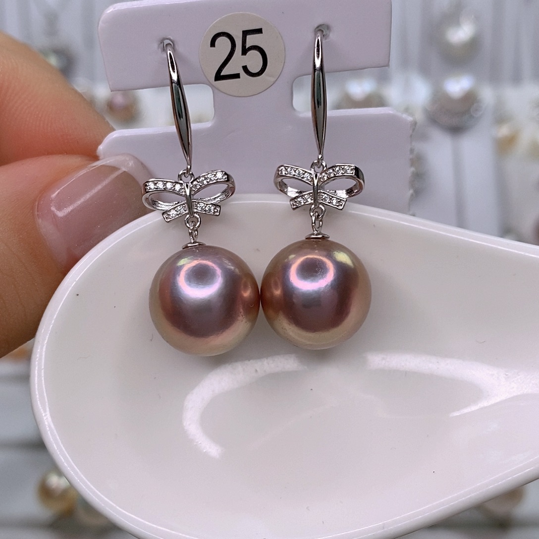 影***月颈饰银S925镶嵌淡水珍珠