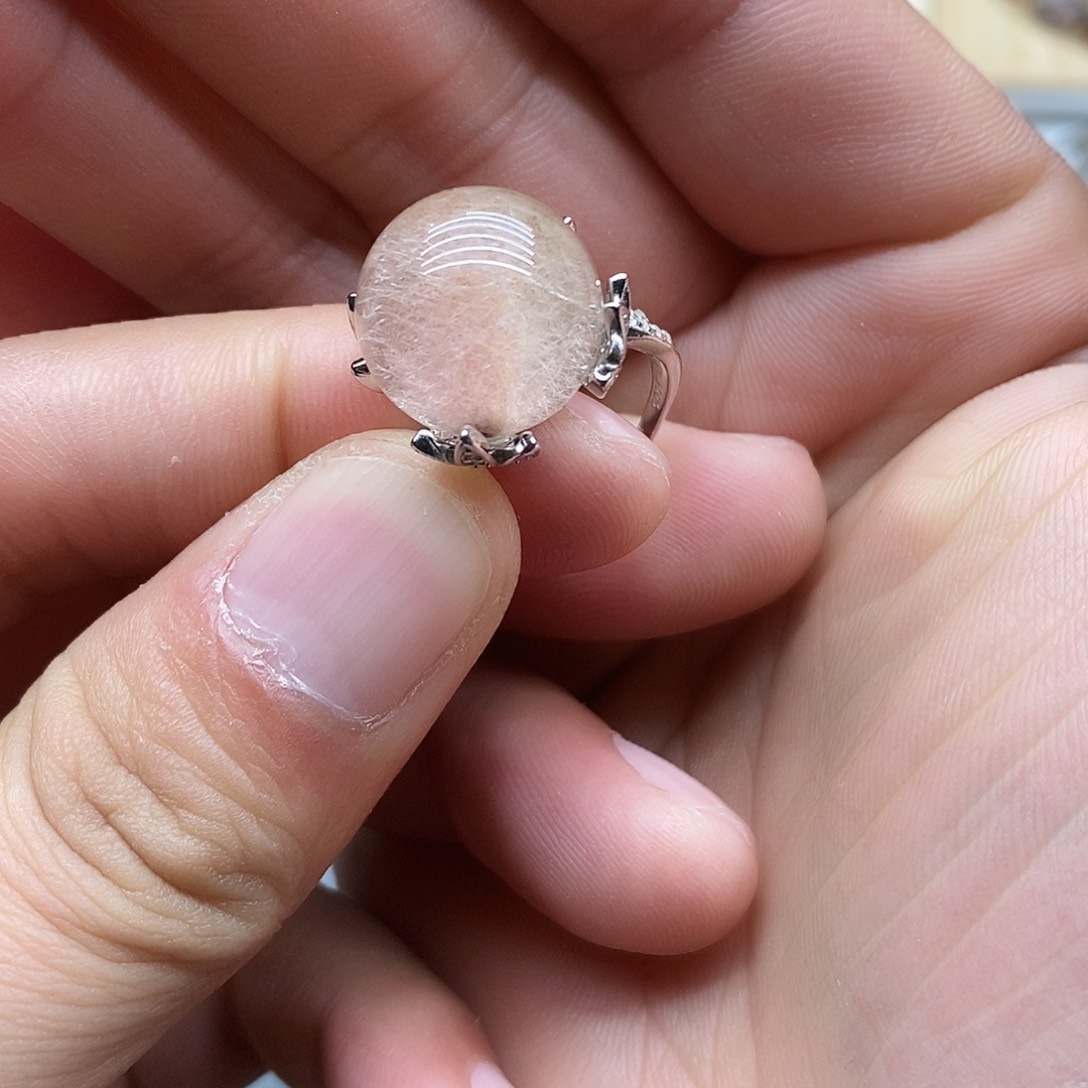 w***i银S925镶嵌戒指水晶活口