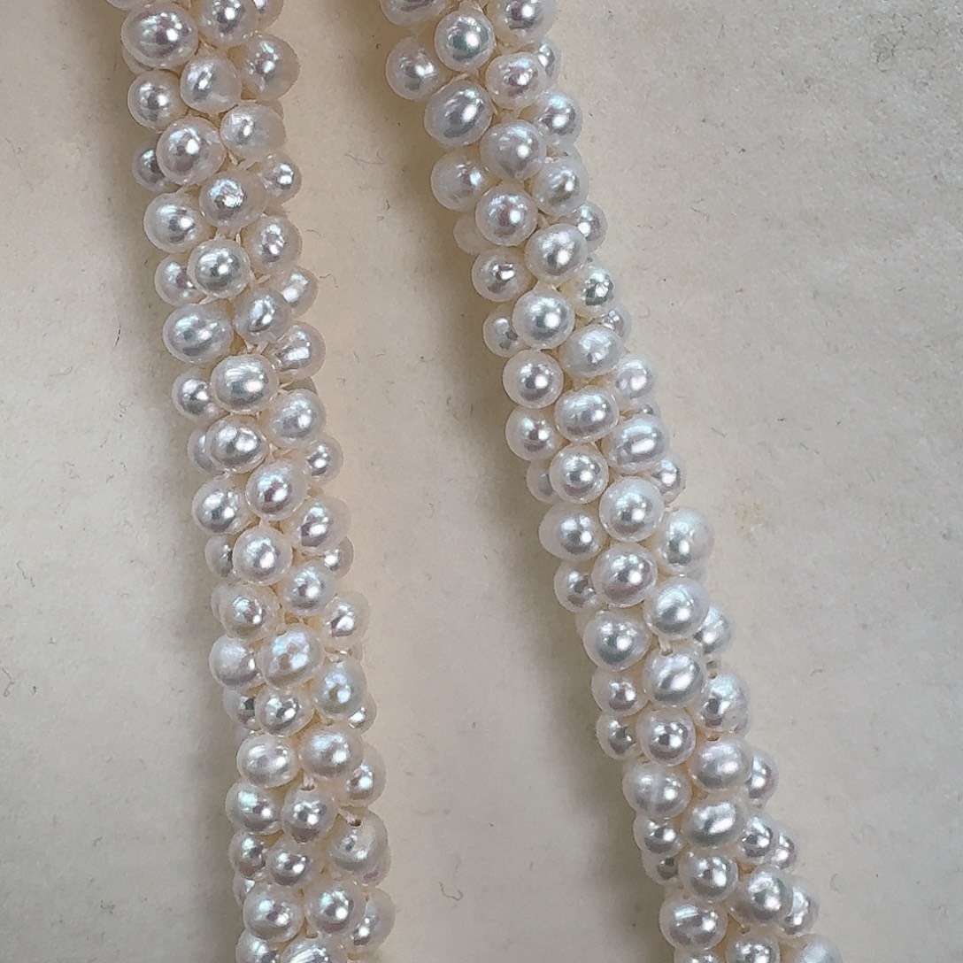 颈饰银S925镶嵌淡水珍珠