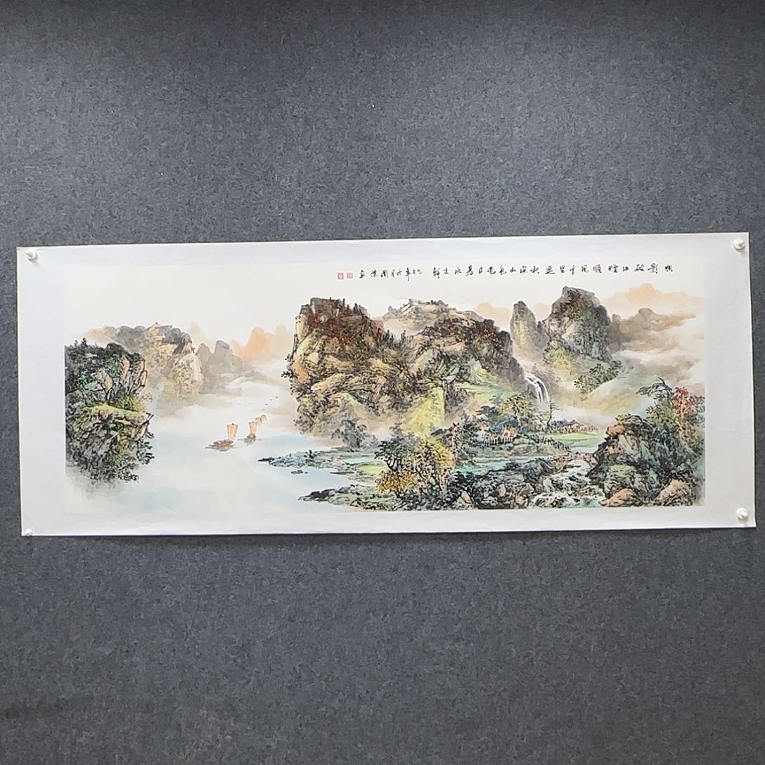 国画180*70纯手绘何润杰