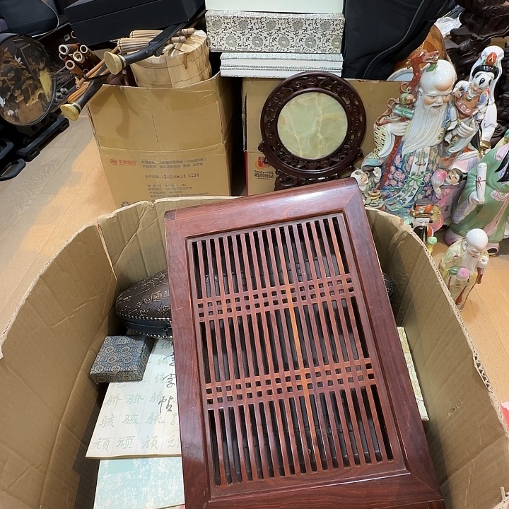 云***3紫檀木类端景台老物件老物件