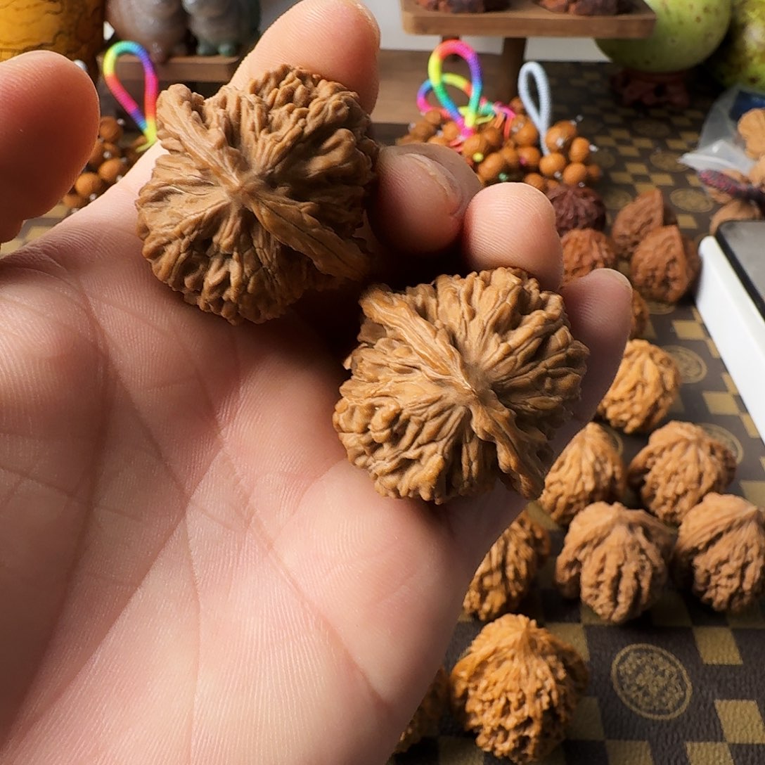 把件文玩核桃四座楼