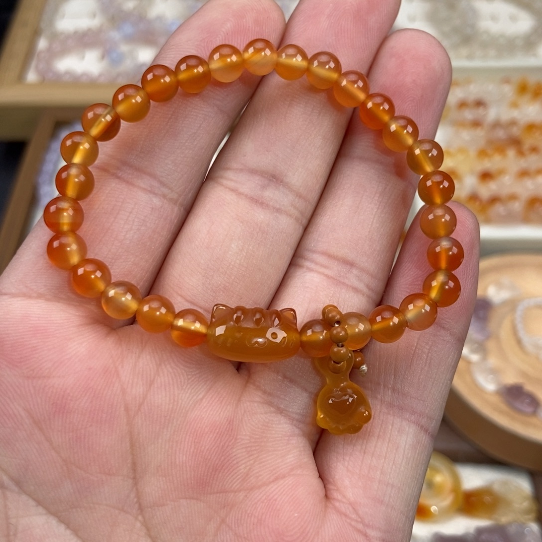 玛瑙/玉髓未镶嵌手链M3