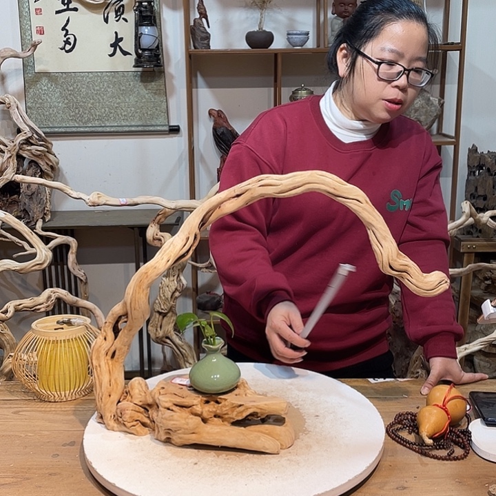 木杜鹃根根艺摆件11