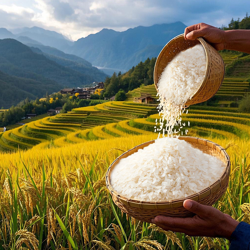 大米2025年新米贵州榕江梯田长粒香米软糯正宗农家生态山泉水种植