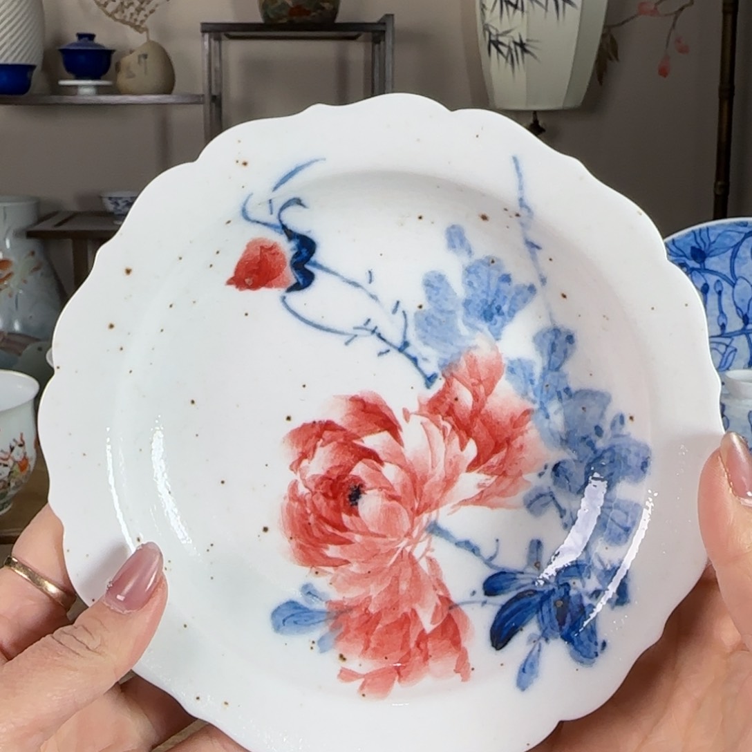 杯景德镇陶瓷柴烧多人