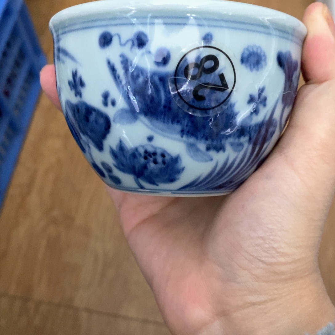 手工手绘柴窑单杯