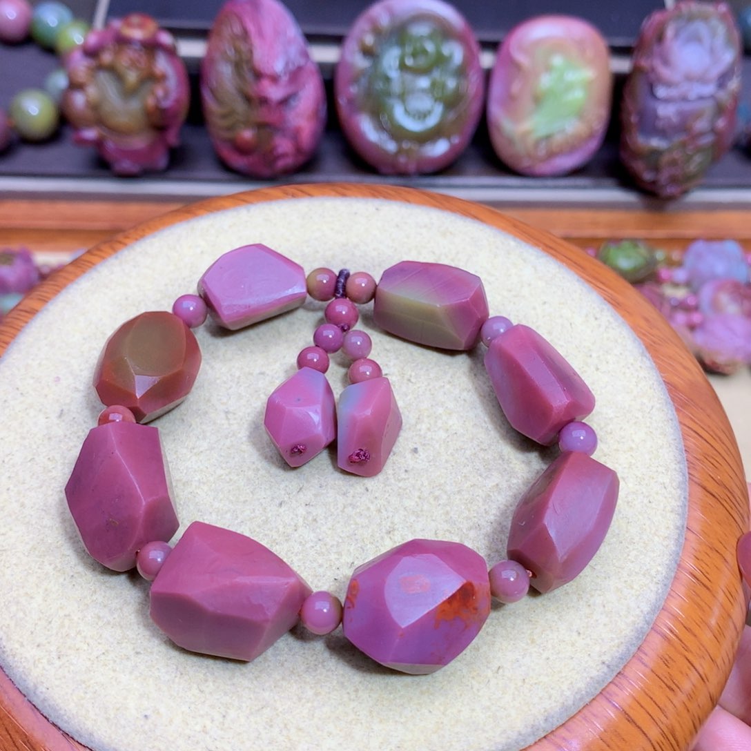 玛瑙手链未镶嵌盐源