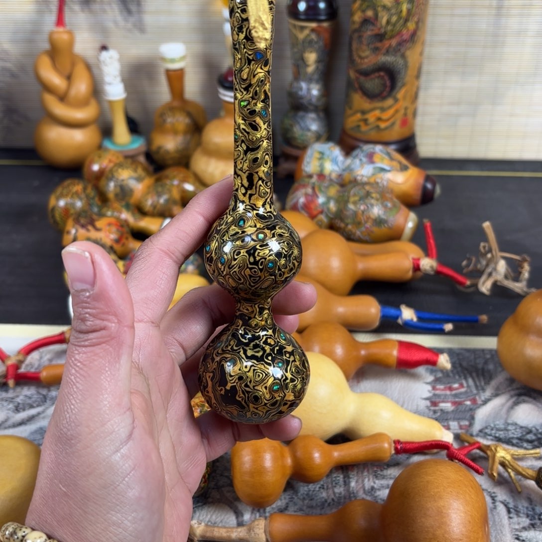 三庭葫芦惊鸿大漆螺钿工艺