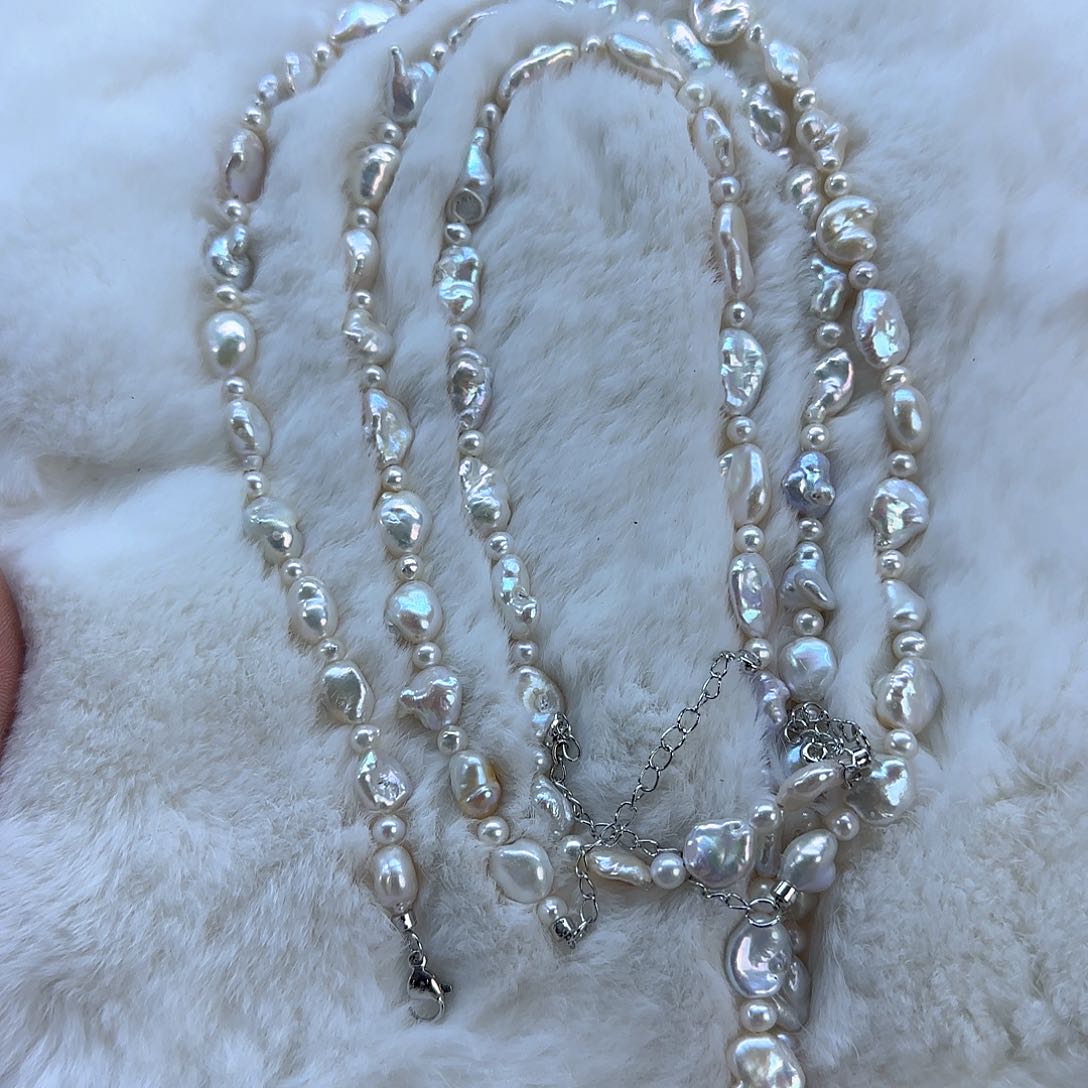 未镶嵌项链定制多样性发货发其一506淡水珍珠