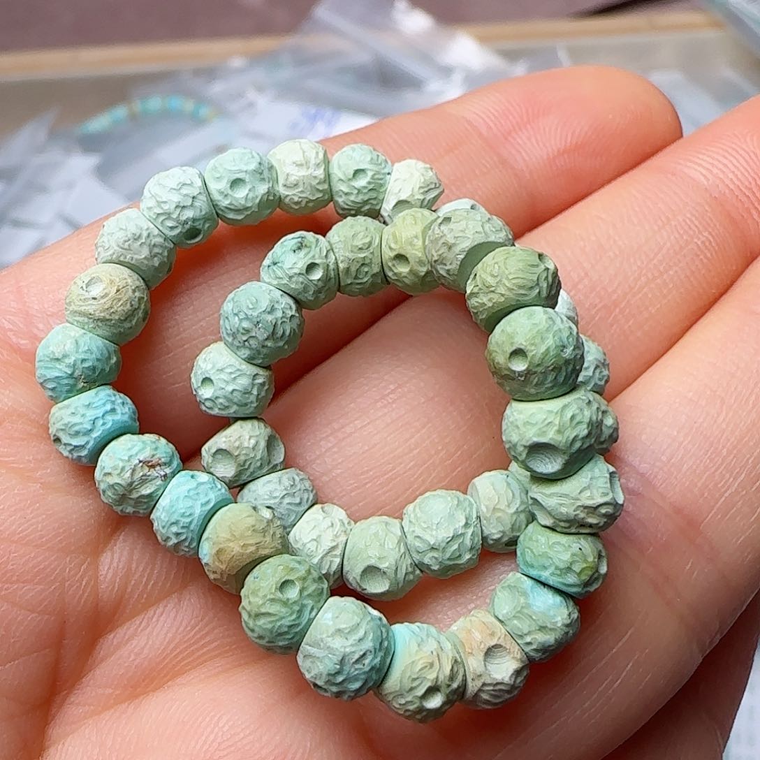 绿松石珠宝半成品未镶嵌