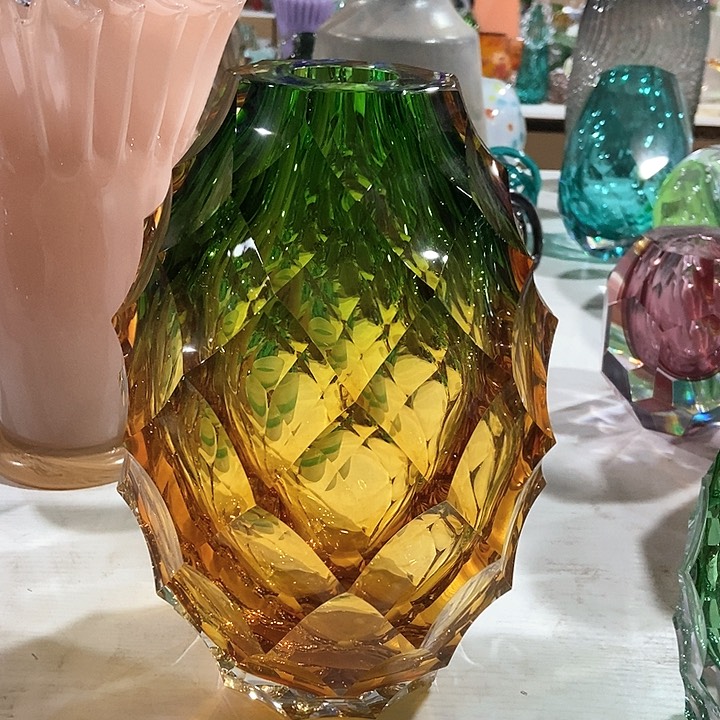 琉璃琉璃花瓶高28k5