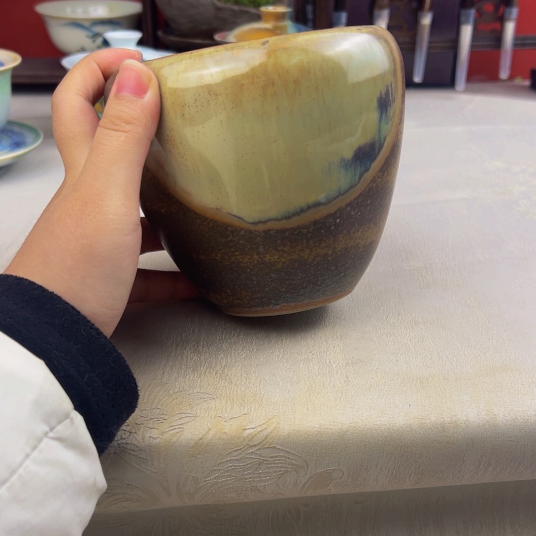 杯子纯手工柴烧主人杯
