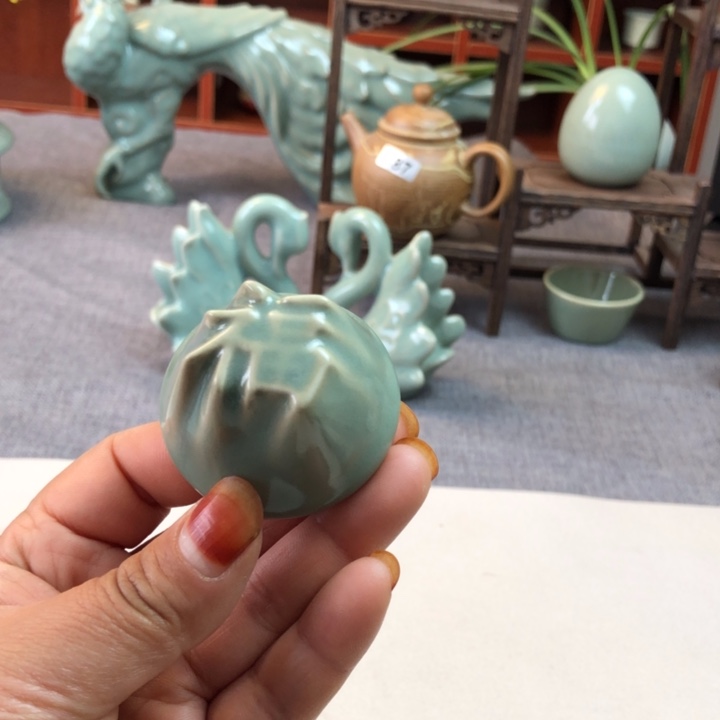 瓷片仿古原矿盖置