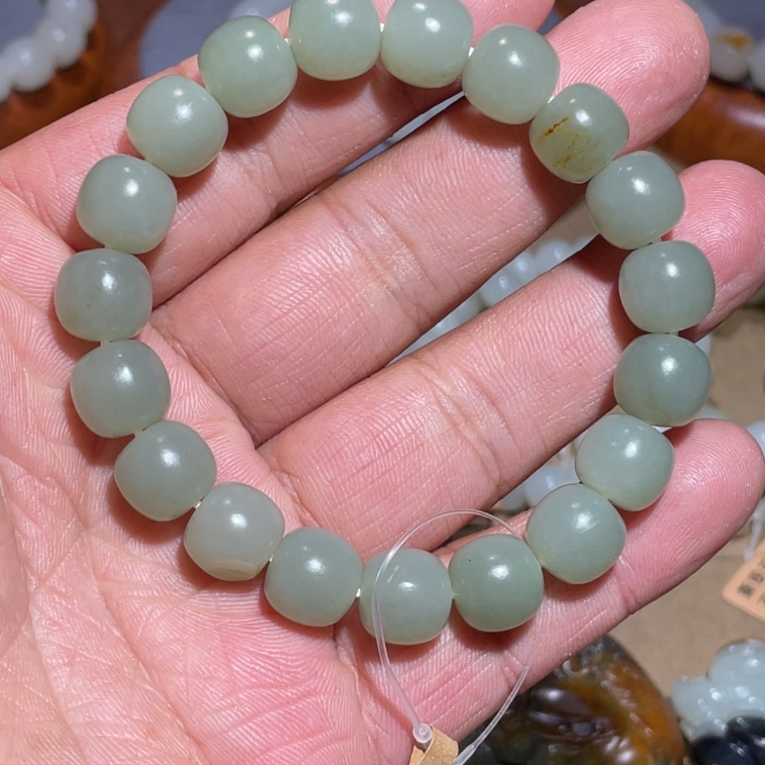 和田玉未镶嵌手串11mm 