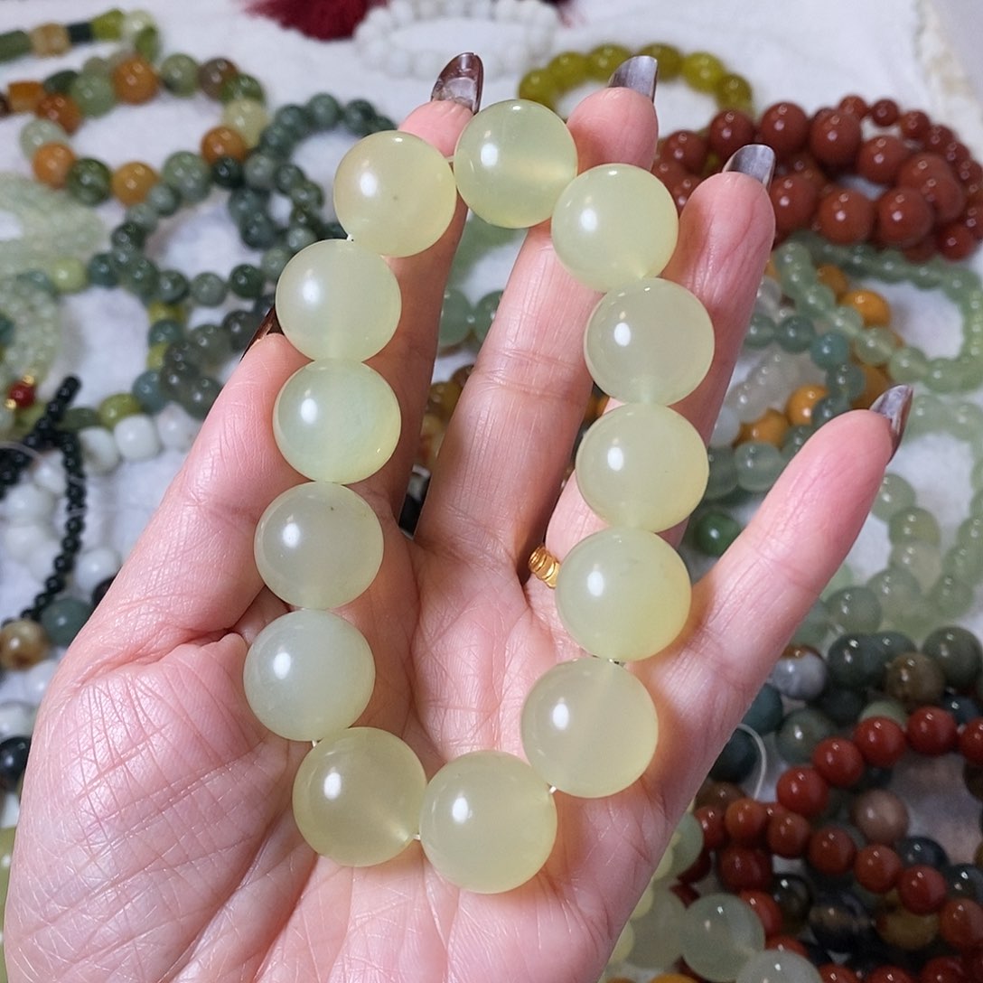 未镶嵌蛇纹石玉手镯牛*