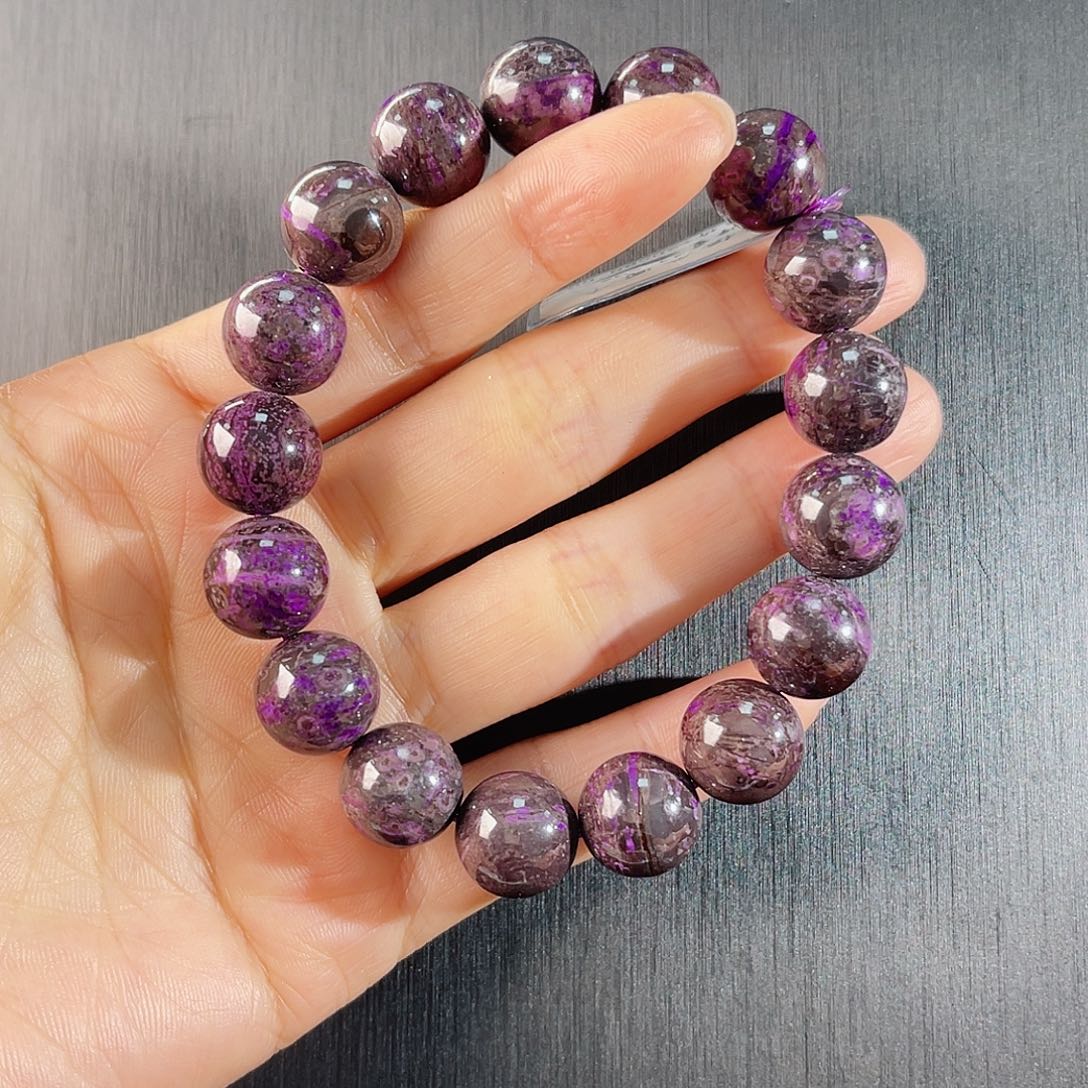 未镶嵌苏纪石（舒俱来）南非舒俱来老矿料手串