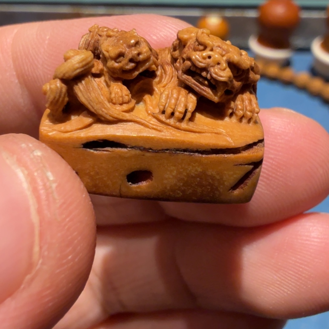 橄榄核手串/手链桃核雕刻事事如意