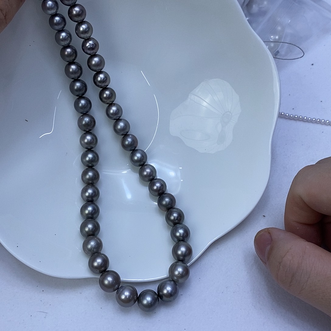 海水珍珠银S925镶嵌颈饰